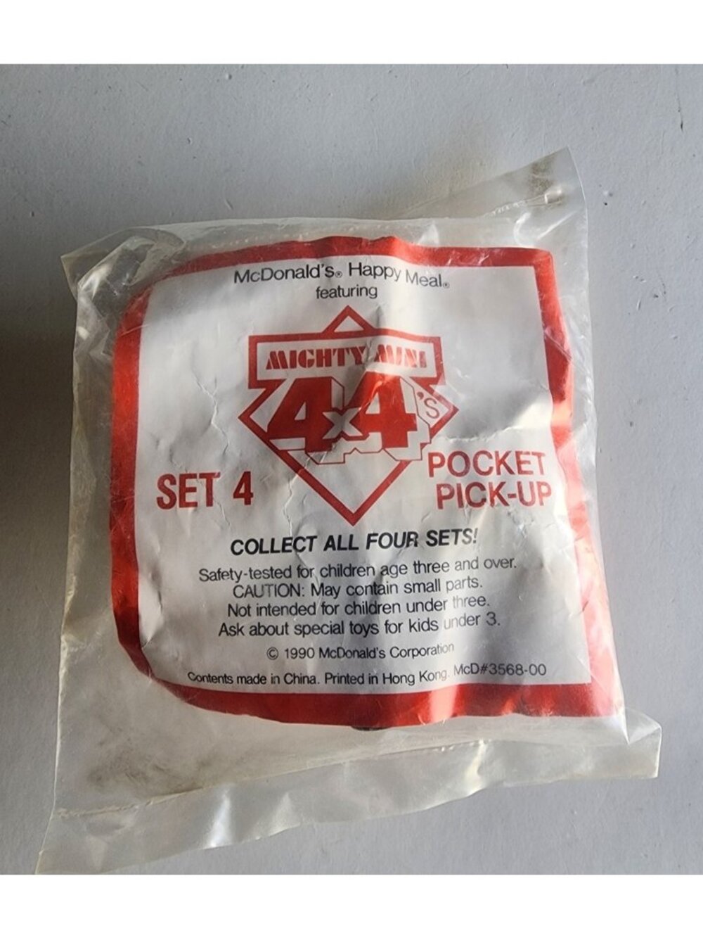 McDonald's Happy Meal Toys 1990 Mighty Mini's 4x4 Pocket Pick-Up Set 4/4